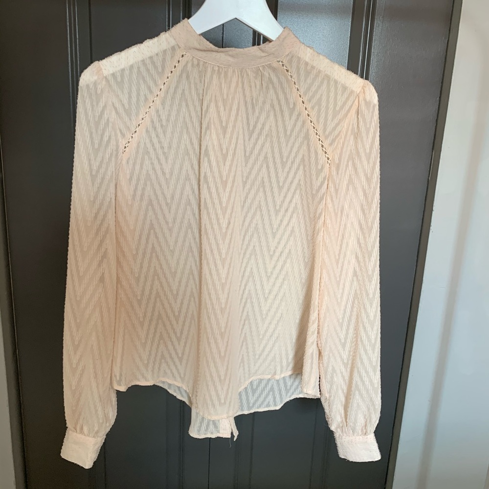 Like new free people blouse blush pink nude. Small